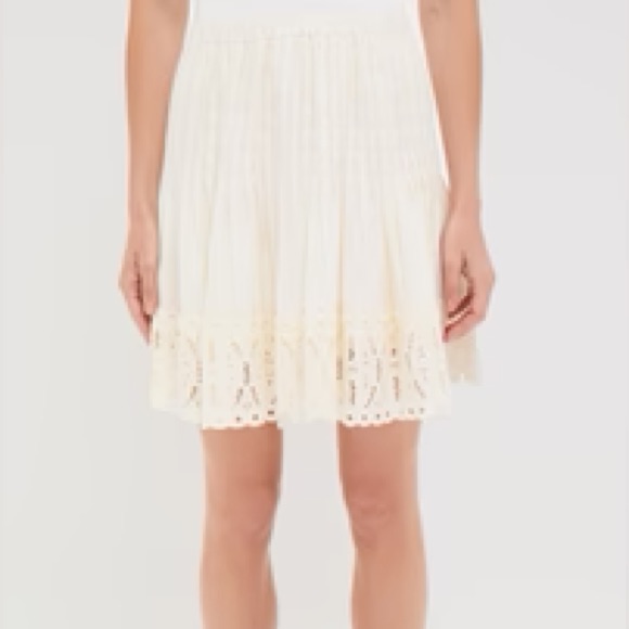 Nwt Tuckernuck Eyelet Ivory Skirt